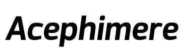 Acephimere Font Image