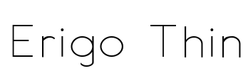 Erigo Thin Font Image