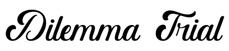 Dilemma Trial Font Image