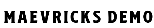 Maevricks Demo Font Image