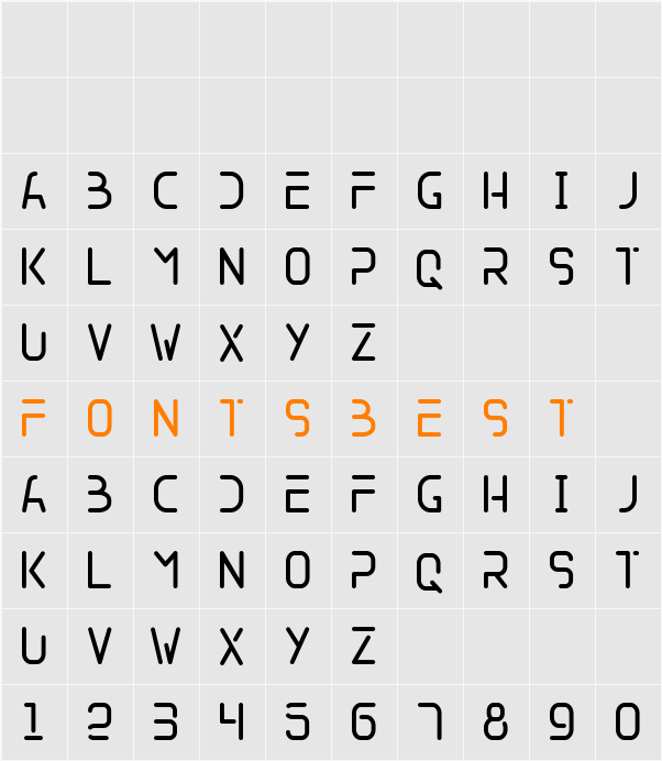 SATELLITE Character Map