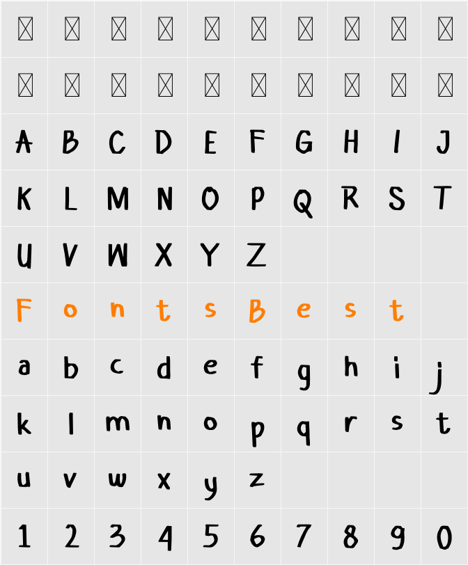 Awalan Boxing Character Map