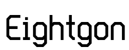 Eightgon Font Image