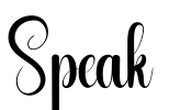 Speak Font Image