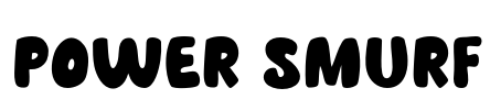 Power Smurf Font Image
