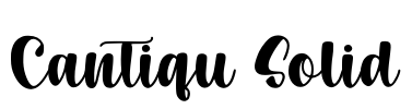Cantiqu Solid Font Image