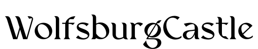 WolfsburgCastle Font Image