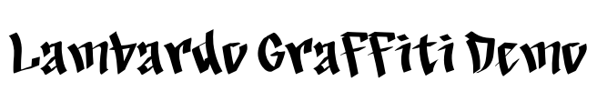 Lambardo Graffiti Demo Font Image