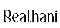 Beathani Font Image