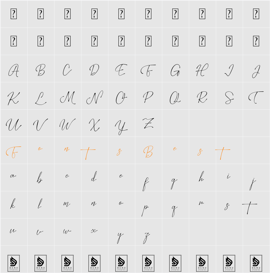 Bestia Character Map