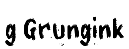 g Grungink Font Image