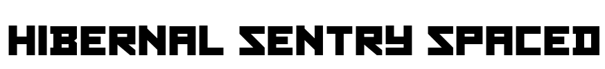 Hibernal Sentry Spaced Font Image