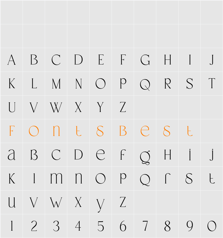 premint Character Map