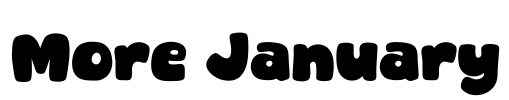 More January Font Image