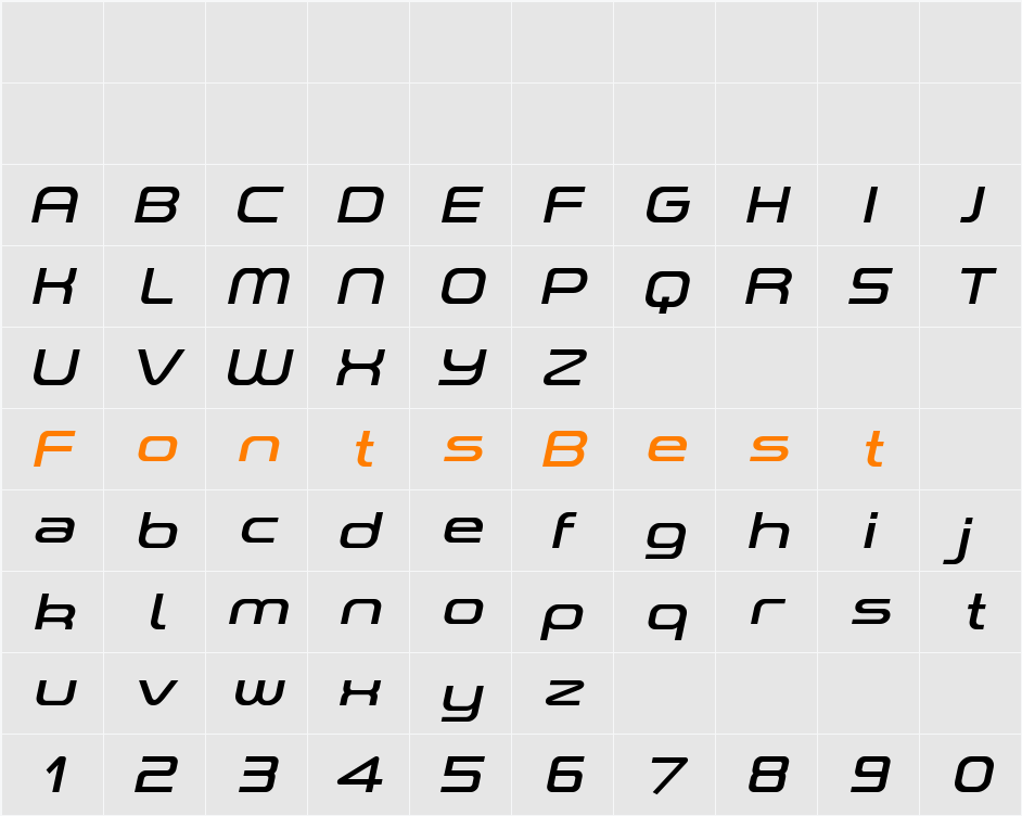 A-Space Demo Character Map