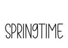 Springtime Font Image