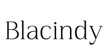 Blacindy Font Image