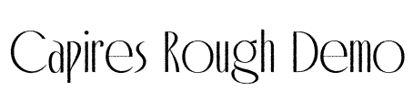 Capires Rough Demo Font Image
