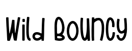 Wild Bouncy Font Image