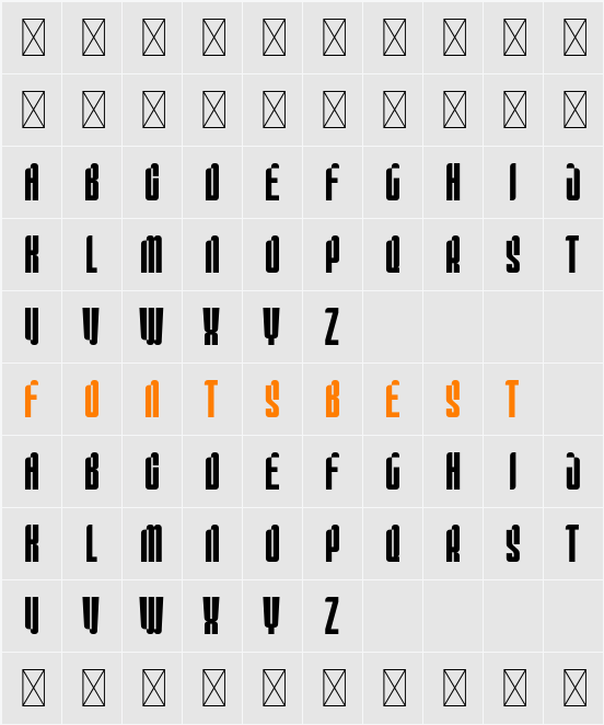 PTG SUBSTAY - DEMO Character Map