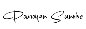Pomoyan Sunrise Font Image