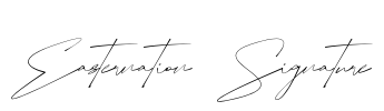 Easternation Signature Font Image