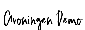Groningen Demo Font Image