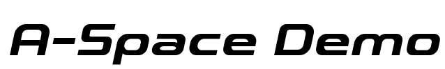 A-Space Demo Font Image