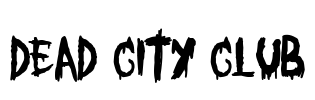 Dead City Club Font Image