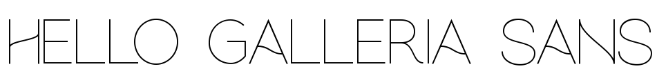hello galleria sans Font Image