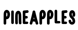 Pineapples Font Image