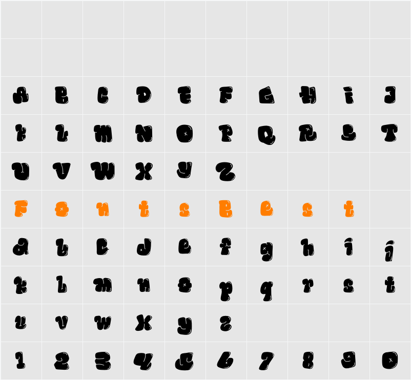 Funny Toys - Personal Use Character Map