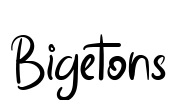 Bigetons Font Image