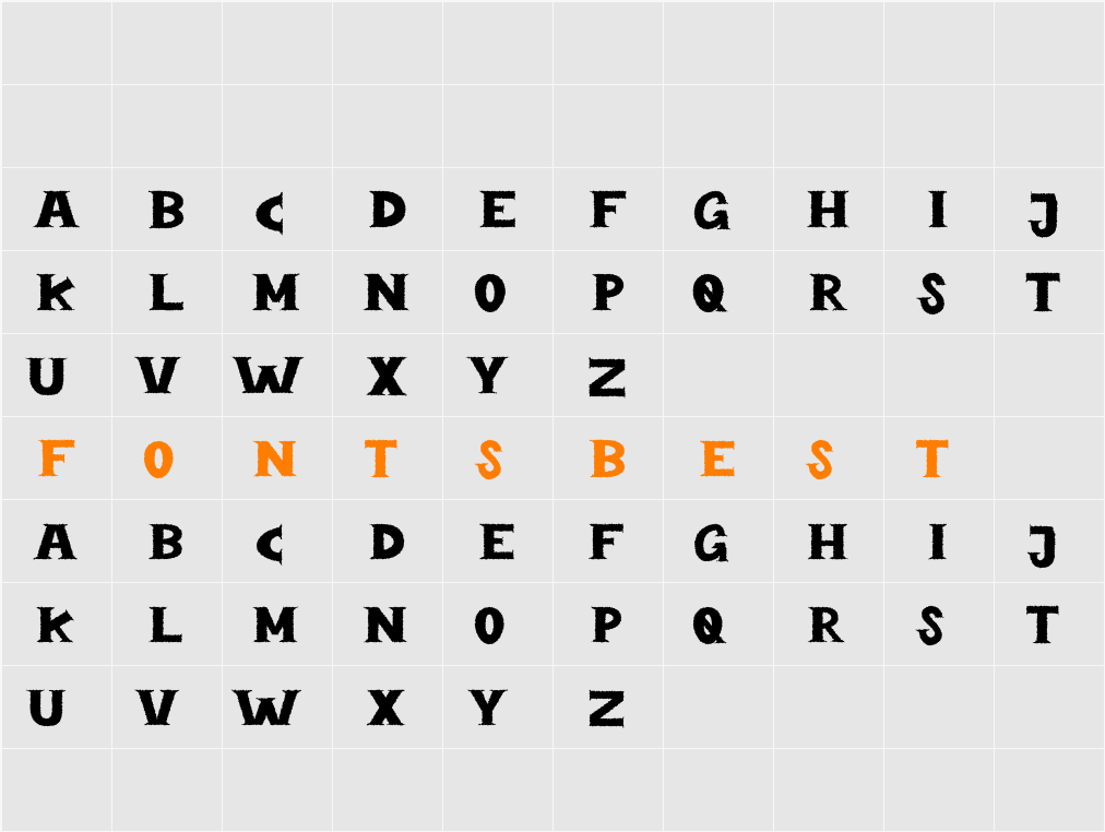 Bandaland Rough Demo Character Map
