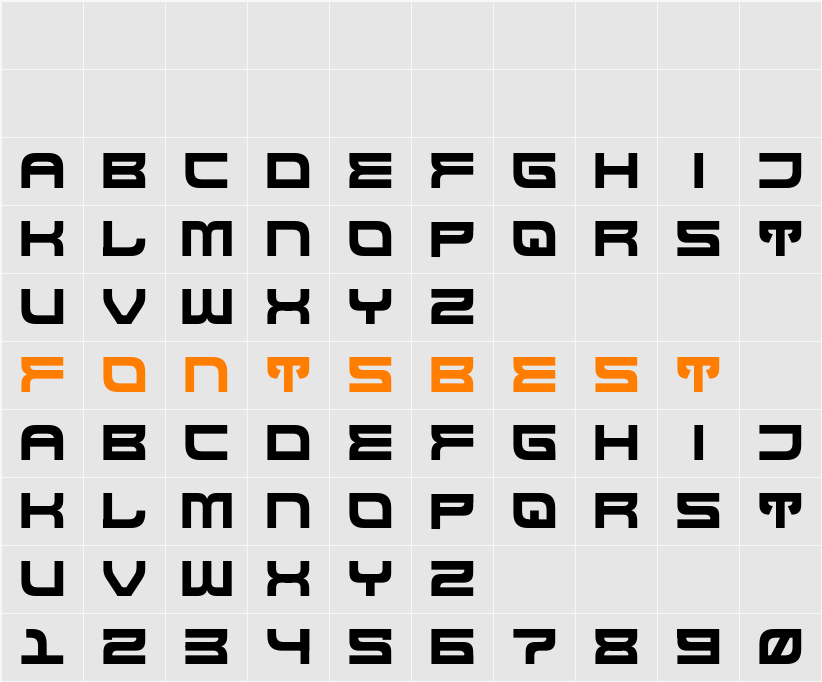 Stereotones Character Map