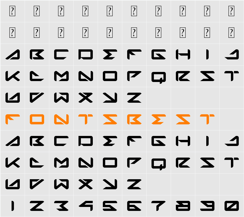 Martin Grely Character Map