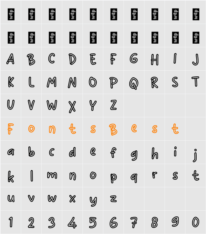 n Nukea Character Map