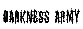 Darkness Army Font Image