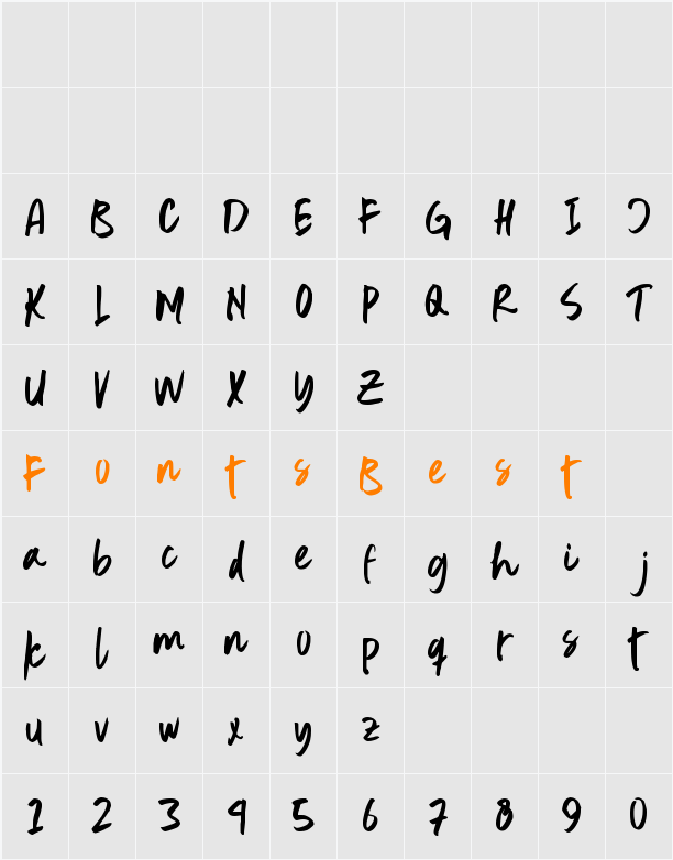 Normal Character Map