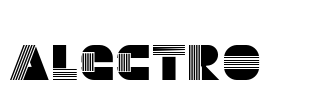 Alectro  Font Image