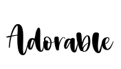 Adorable Font Image