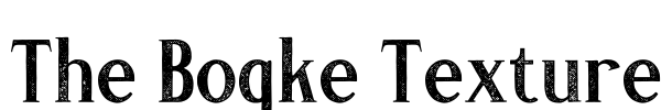 The Boqke Texture Font Image
