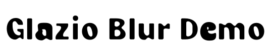 Glazio Blur Demo Font Image