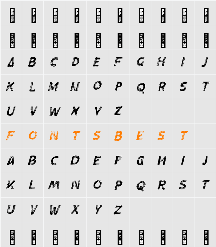 Aloha Brush - Demo Version It Character Map