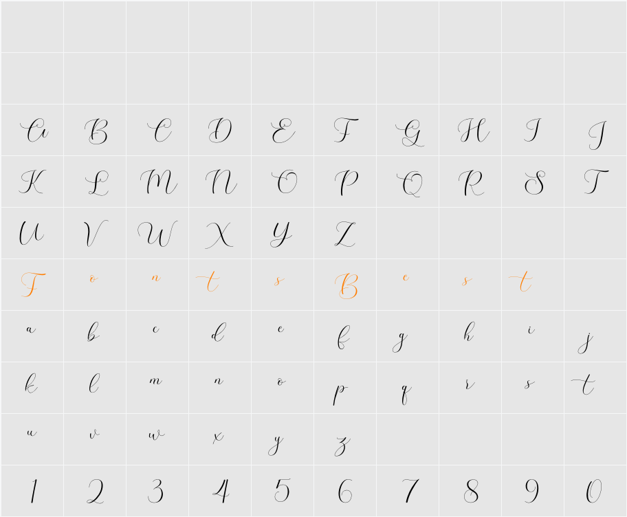 Dear Shinta Character Map