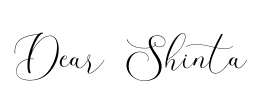 Dear Shinta Font Image
