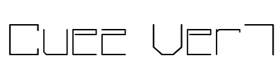 Cuez_Ver7 Font Image