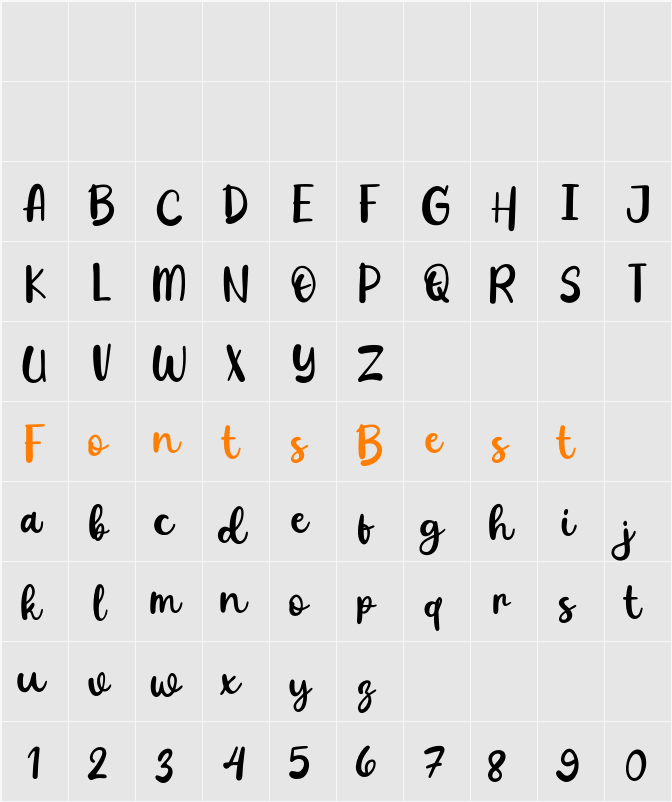Hello Whistle Character Map