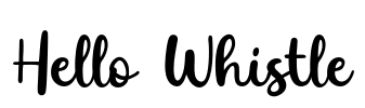 Hello Whistle Font Image