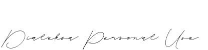 Dialeksa Personal Use Font Image